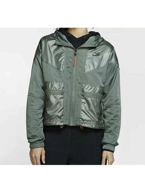 Nike Sportswear Green Windrunner Cargo Jacket Women’s